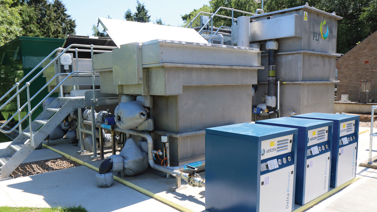 Tertiary treatment plant air blower units - Courtesy of FLI Water