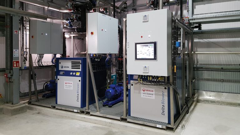 Internal UF membrane pump skids - Courtesy of Veolia Water Technologies