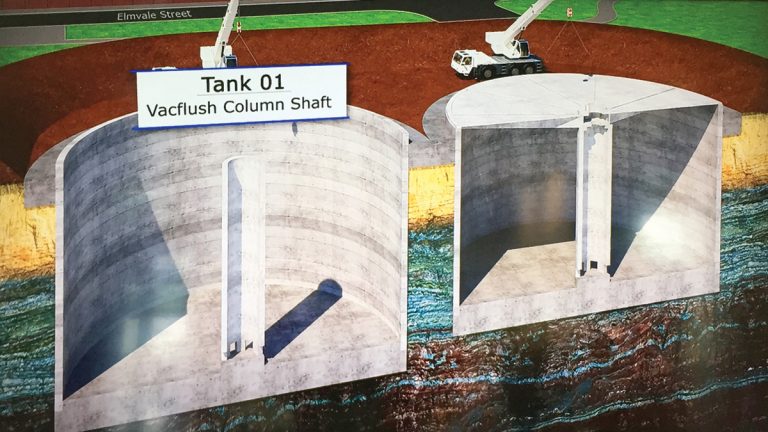 Tank and VacFlush construction sequence 3/4 - Courtesy of Solius