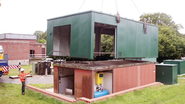 UltraSecure drop-over modular building installation
