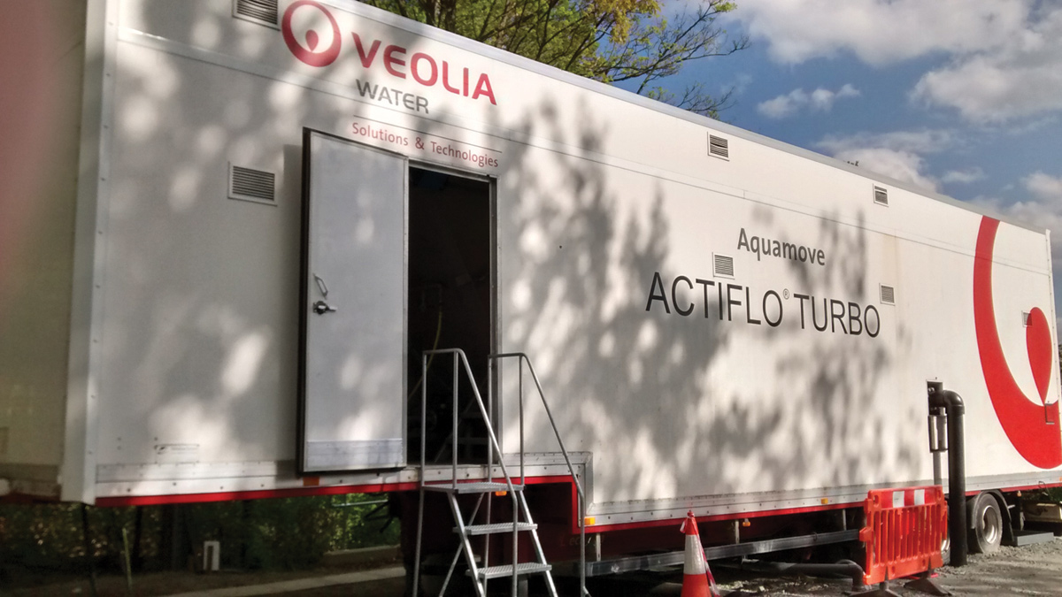 Actiflo® pilot plant at Trimpley WTW - Courtesy of Veolia Water Technologies