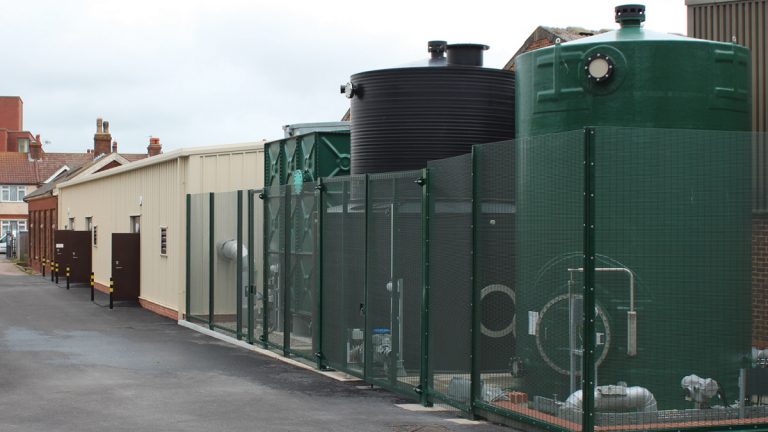 WTW building and external tanks - Courtesy of South East Water