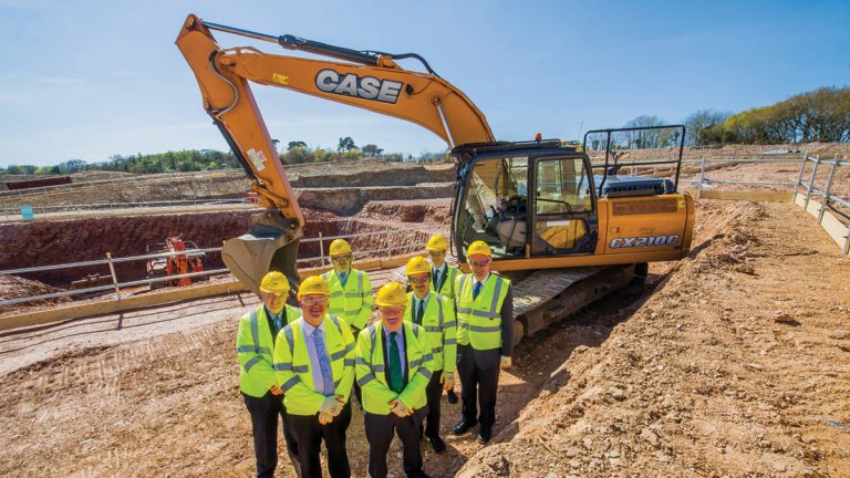 Local authority representatives on site May 2016 - Courtesy of South West Water