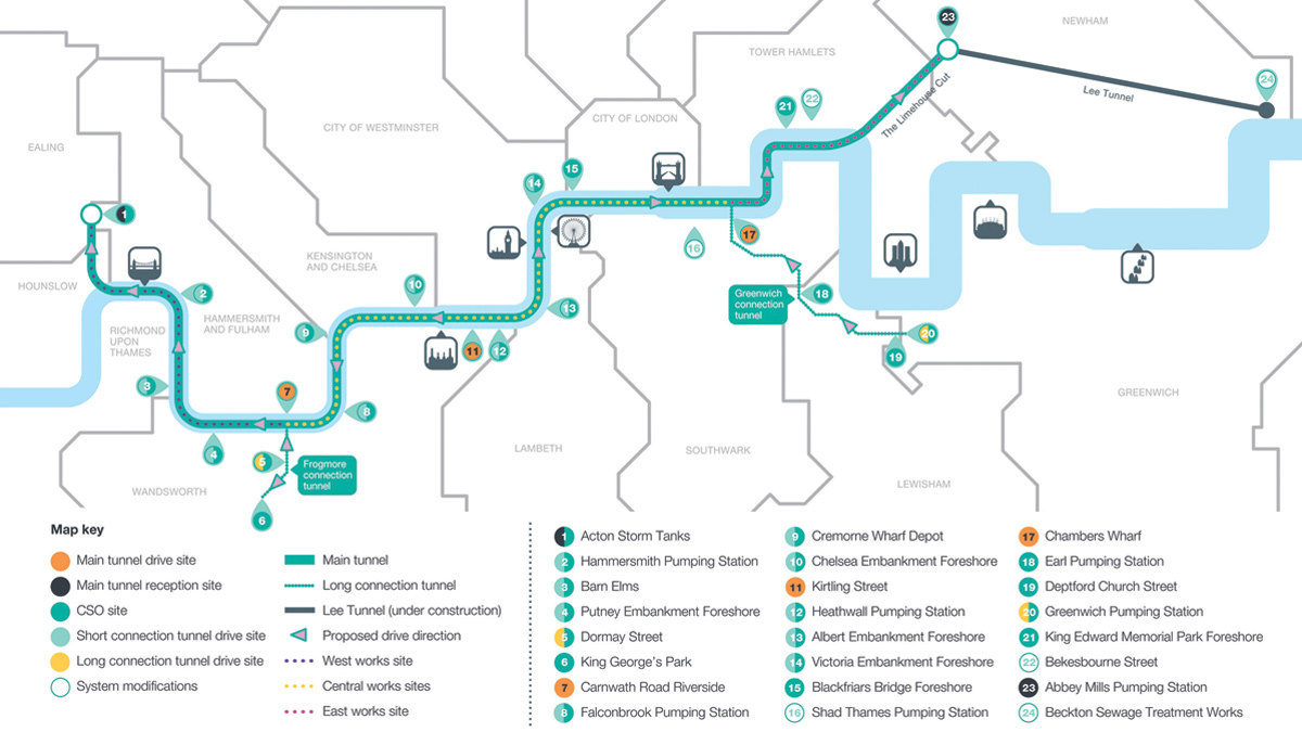 Thames Tideway Tunnel – East Contract – Challenges (2016)