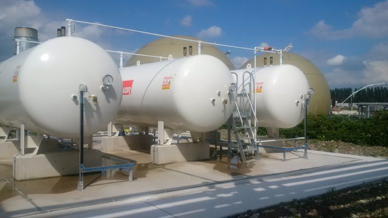 Calor Gas Propane tanks dose the biomethane to a set calorific value - Courtesy of United Utilities