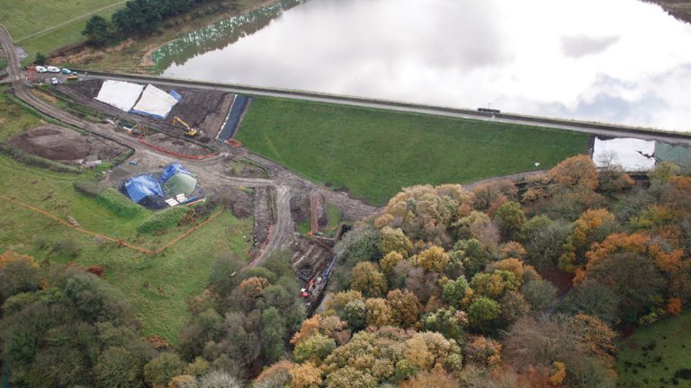 Earnsdale during the installation of the filter and drainage layers - Courtesy of Suave Aerial Photos