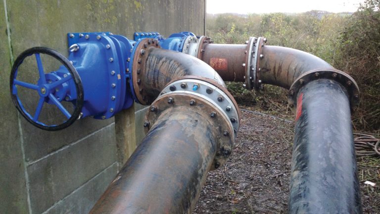 Manual valves enabling rapid isolation of flows if required - Courtesy of M&N Electrical & Mechanical Services Ltd
