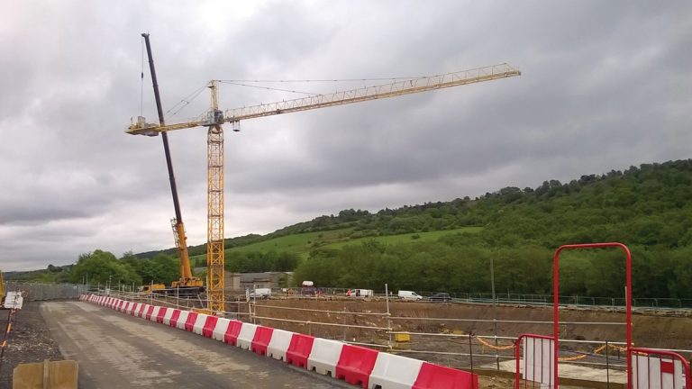Clarifiers construction site – Tower Crane 1 (May 2016) - Courtesy of MMB