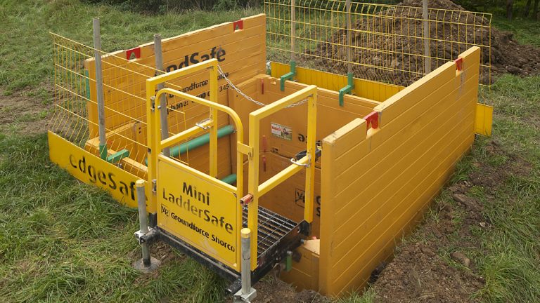 EdgeSafe and Mini LadderSafe access systems for reception pits - Courtesy of Groundforce