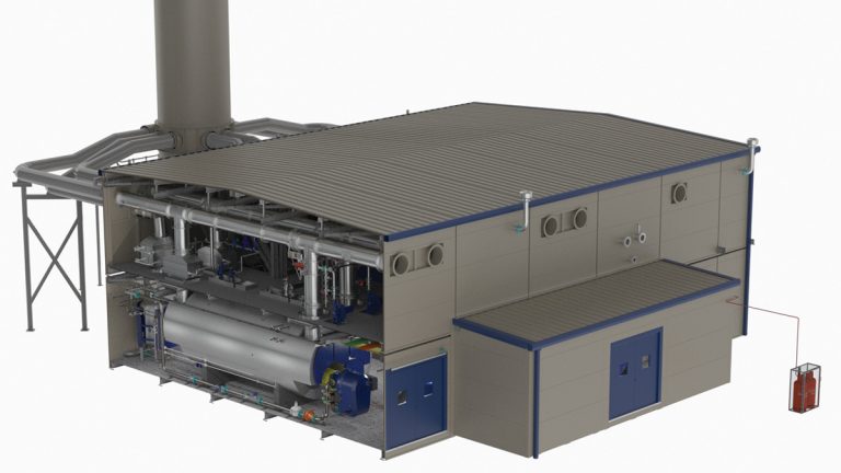 Steam generation – modular boiler house - Courtesy of Dunphy Combustion