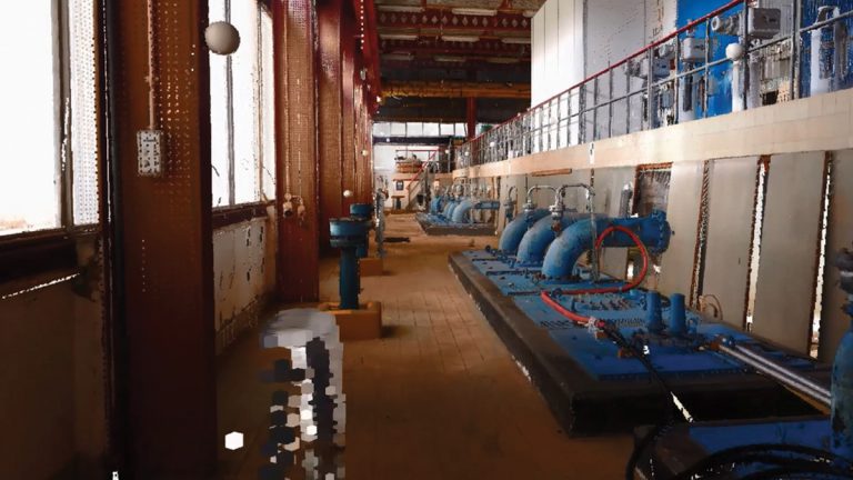 Bickerstaffe Pumping Station laser scan - Courtesy of MWH Treatment