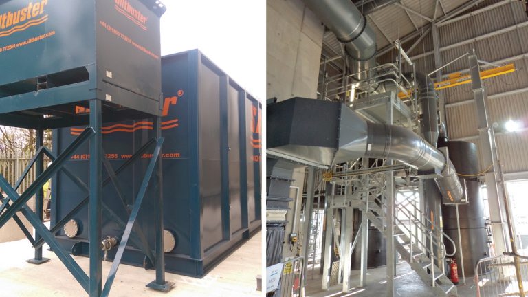 (left) Treatment at source plant and (right) Inlet PS OCU - Courtesy of Morgan Sindall Sweco JV