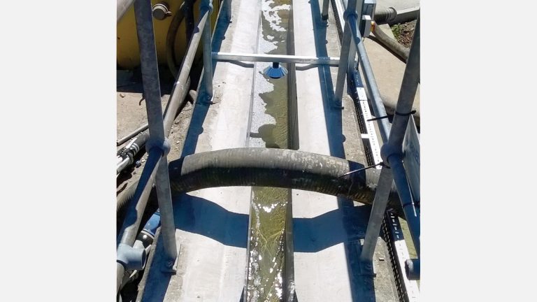 Nereda® treated final effluent flowing to river - Courtesy of EPS