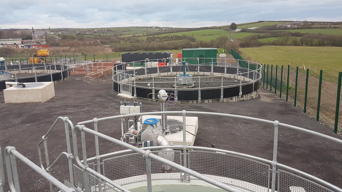 General view from primary tank over the site before stone dressing to surface - Courtesy of Dawnus Construction