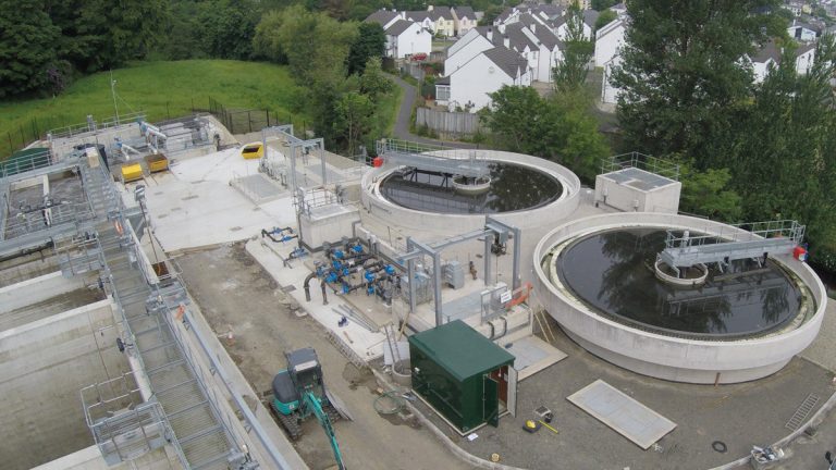 Final settlement and FE pumping station - Courtesy of NI Water