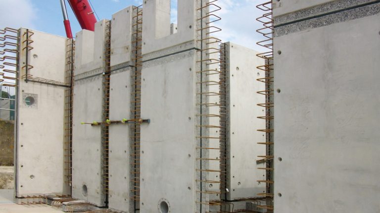 Precast concrete wall panels - Courtesy of MMB