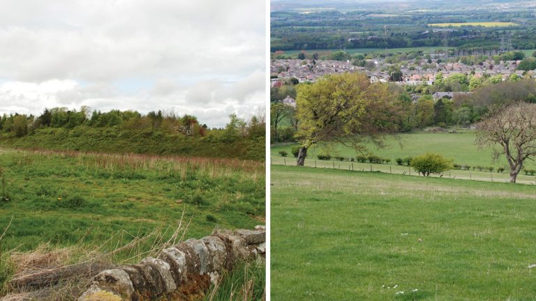 (left) Pumping station site and (right) rural landscape - Courtesy of Caledonia Water Alliance