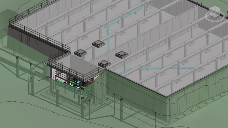 BIM model of the new Cowleigh DSR cells - Courtesy of MMB
