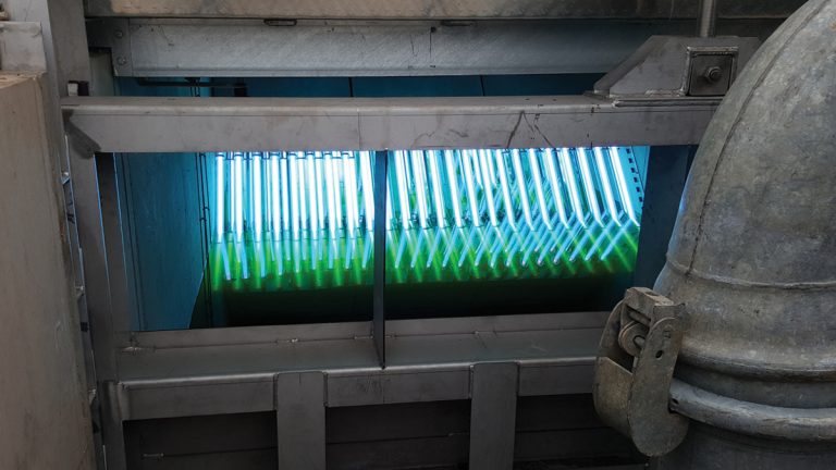 UV irradiation channel during testing - Courtesy of SWW Delivery Alliance H5O