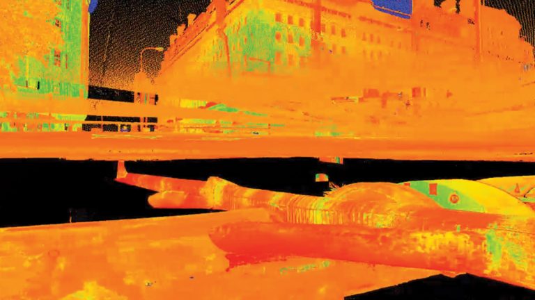 Snapshot from laser scan - Courtesy of eight2O, SMB-JV