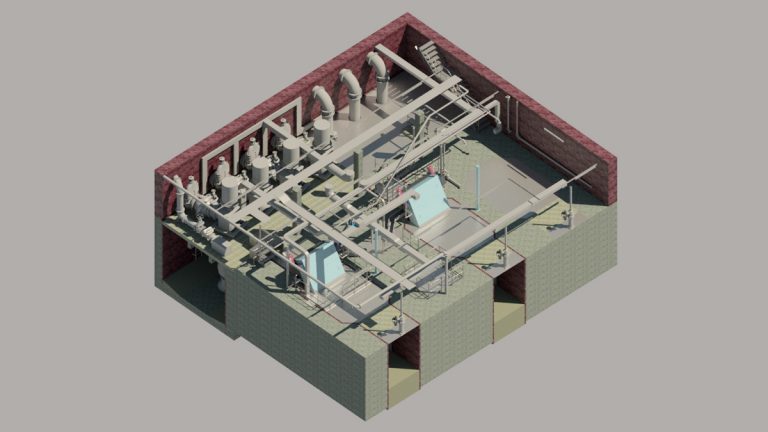 Lennox Gate Pump Station 3D model - Courtesy of MMB