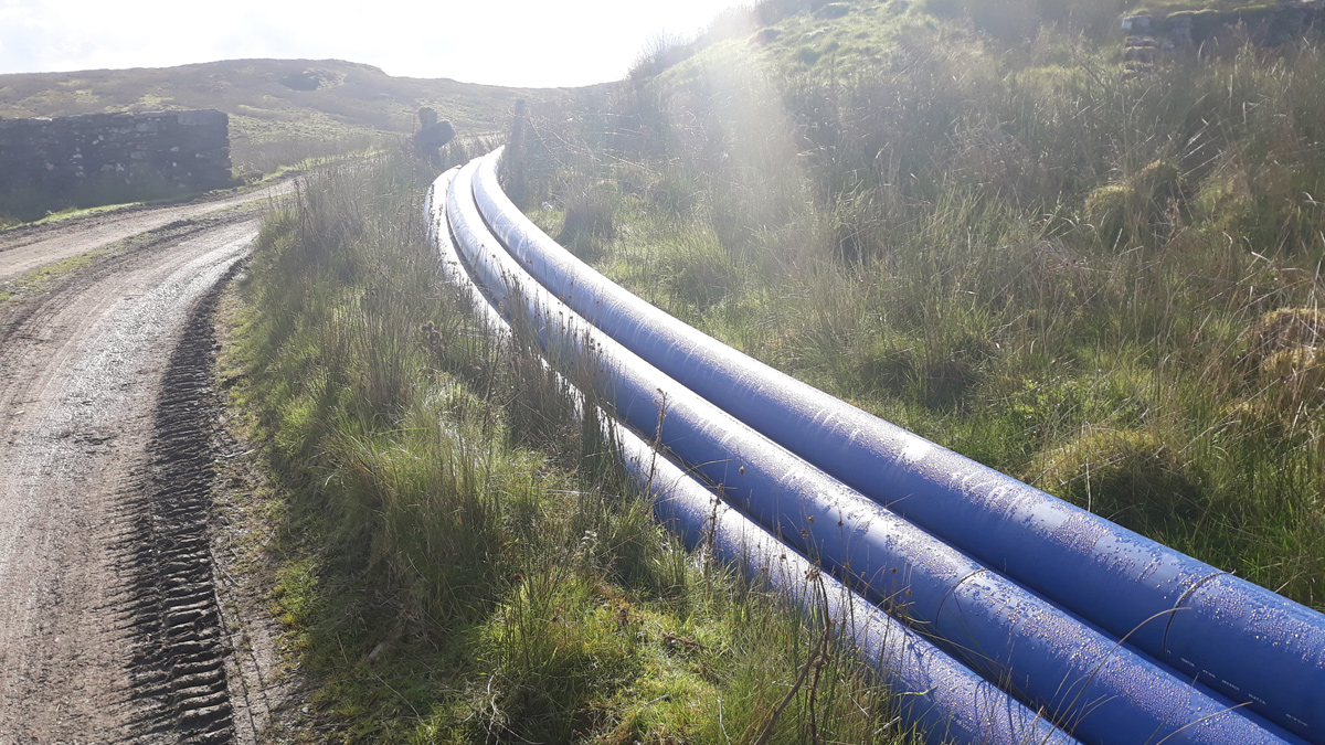 Pipe strings - Courtesy of Dŵr Cymru Welsh Water
