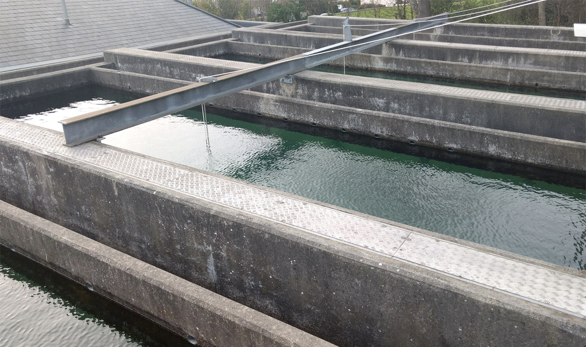 Clarifier tanks brought back into commission - Courtesy of Guernsey Water