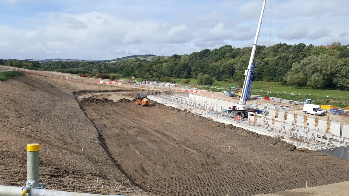 Alum Waters: Slope reinstatement to minimise the duration of open excavation - Courtesy of Northumbrian Water Group & Esh-Stantec