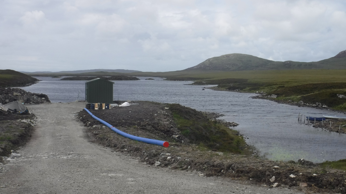 RWPS during construction at Loch Fada - Courtesy of RSE