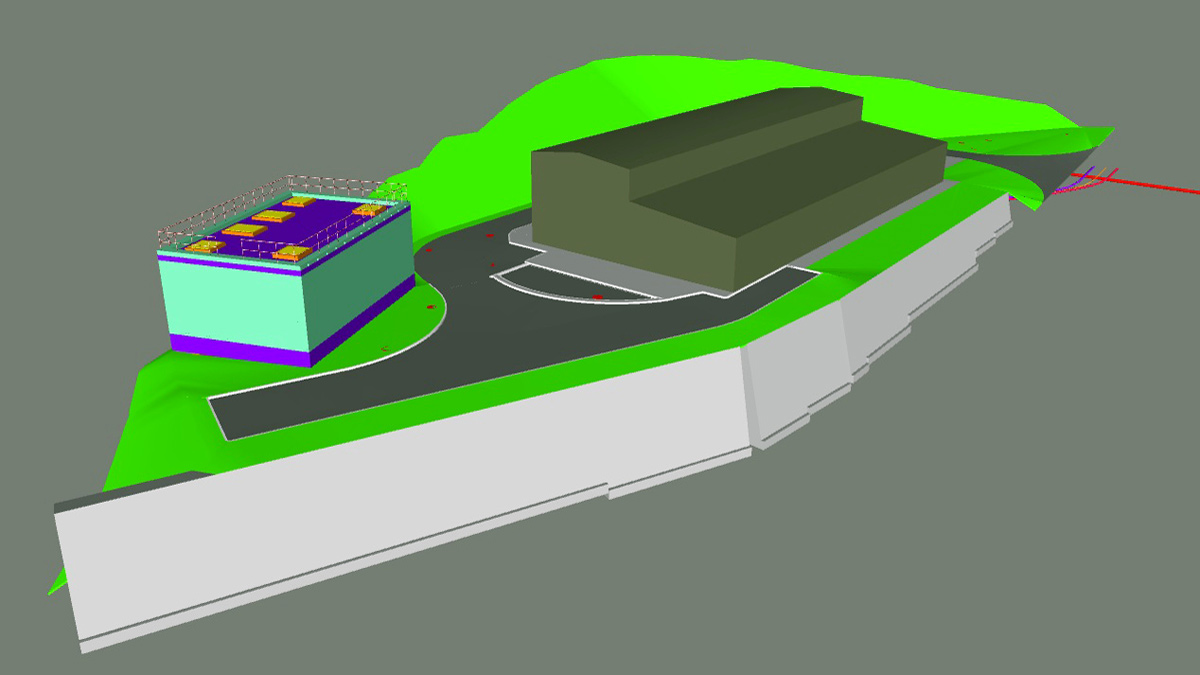 WTW modelled using Civil 3D - Courtesy of ESD