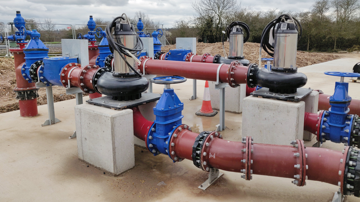 FFT pumping station during construction - Courtesy of MWH Treatment