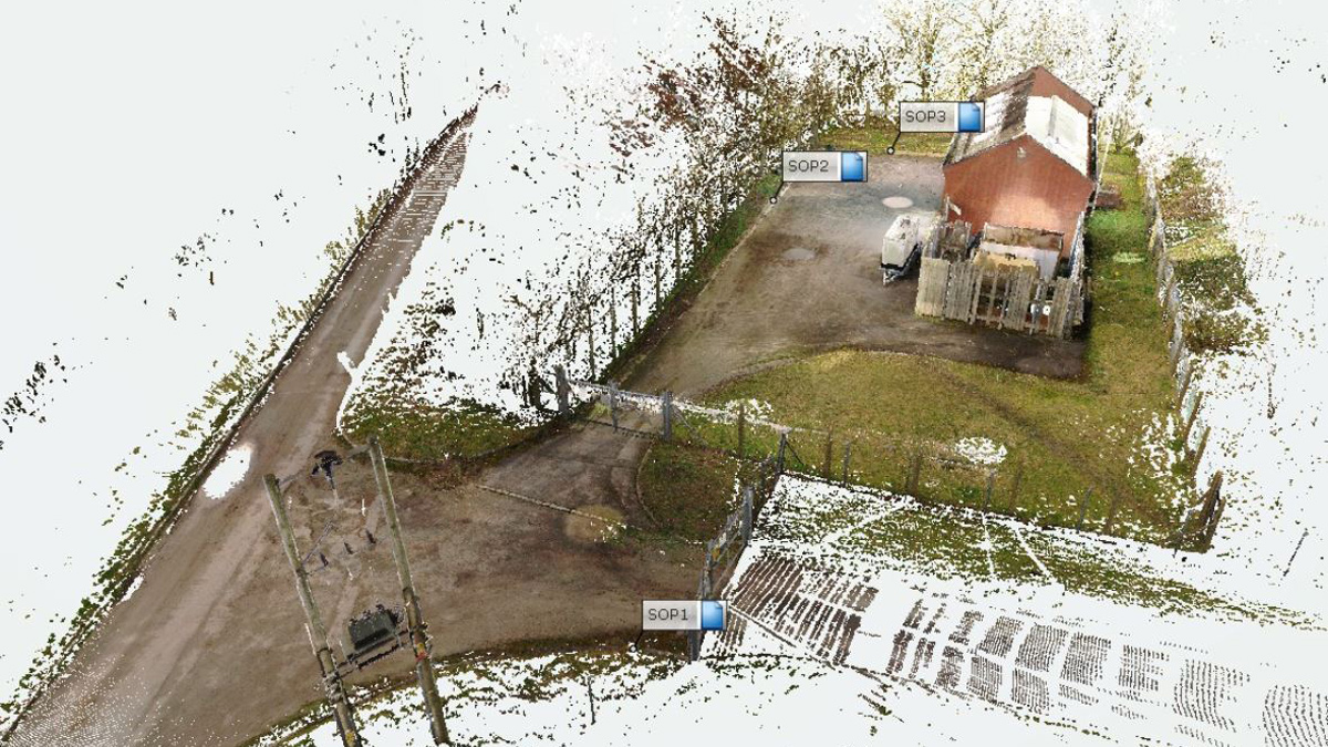 Hagbourne WBS point cloud model - Courtesy of SMB