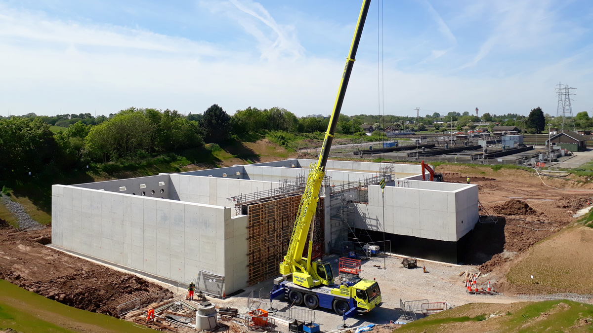 IFAS tank: Progress May 2019 - Courtesy of United Utilities