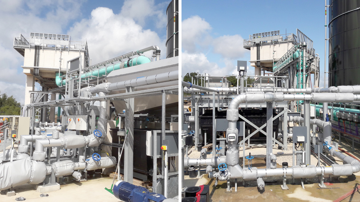 Rotary drum thickeners and elevated inlet works (August 2019) - Courtesy of United Utilities