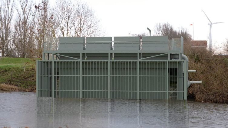 Photomontage of the view intake screen - Courtesy of Yorkshire Water & Ward and Burke