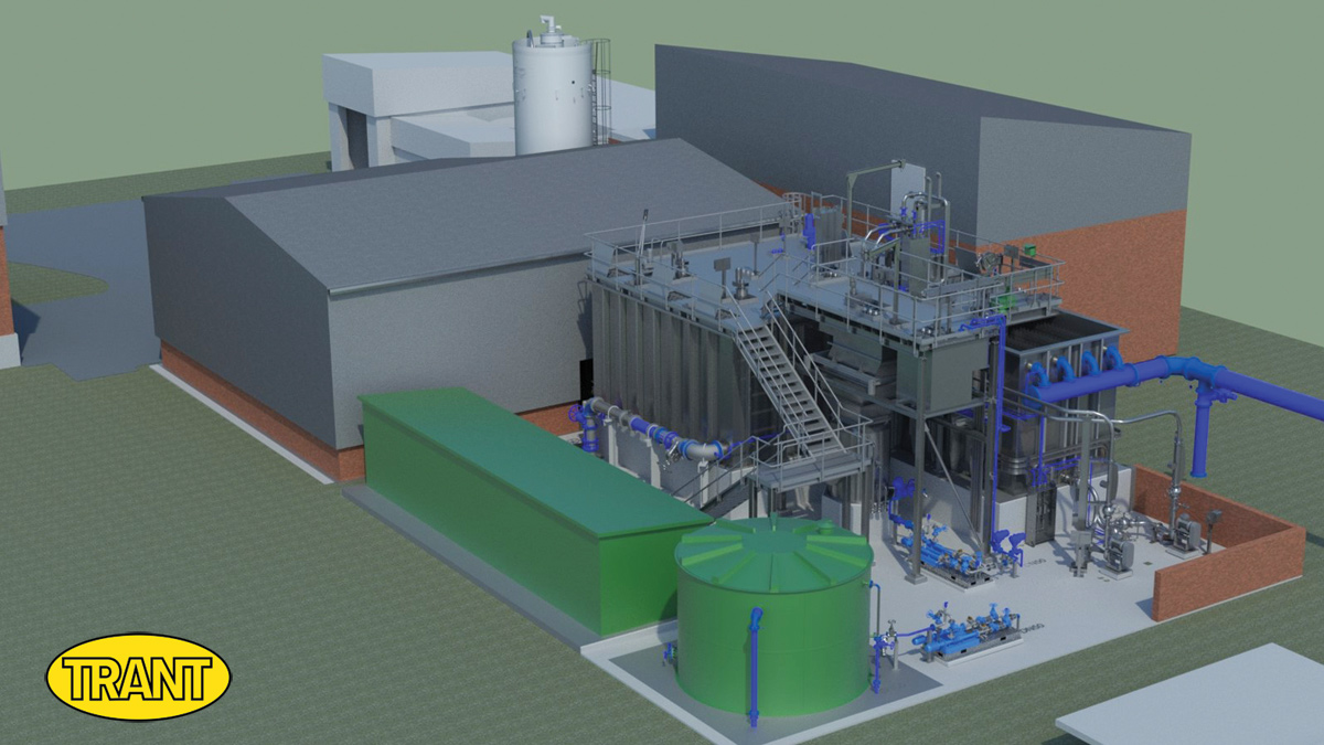 3D render of the metaldehyde removal plant - Courtesy of Trant Engineering
