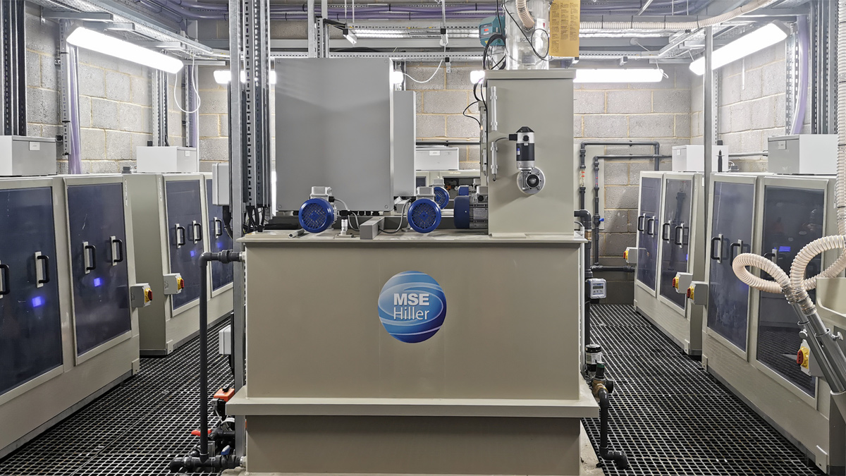 Chemical dosing room from MSE Hillier - Courtesy of Trant Engineering