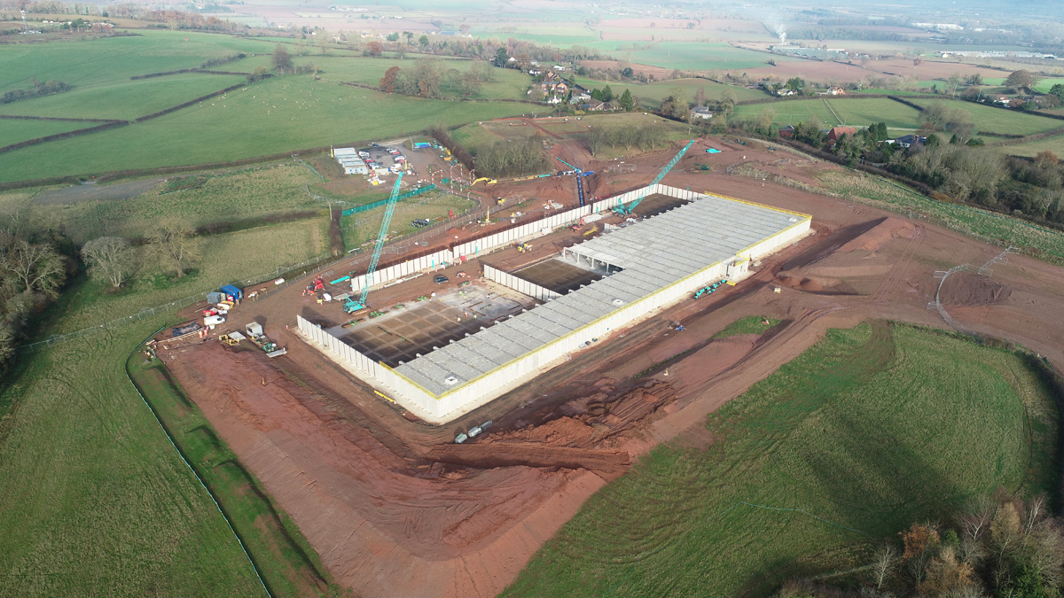 Progress at Bewdley Bank Service Reservoir - Courtesy of MMB