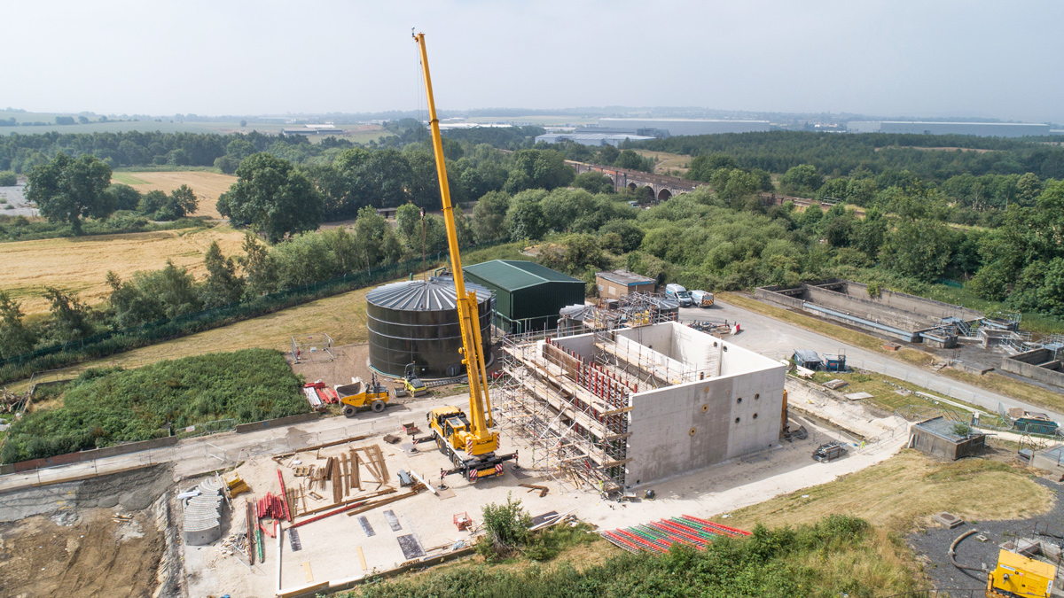 The MBBR during construction (June 2018) - Courtesy of Galliford Try
