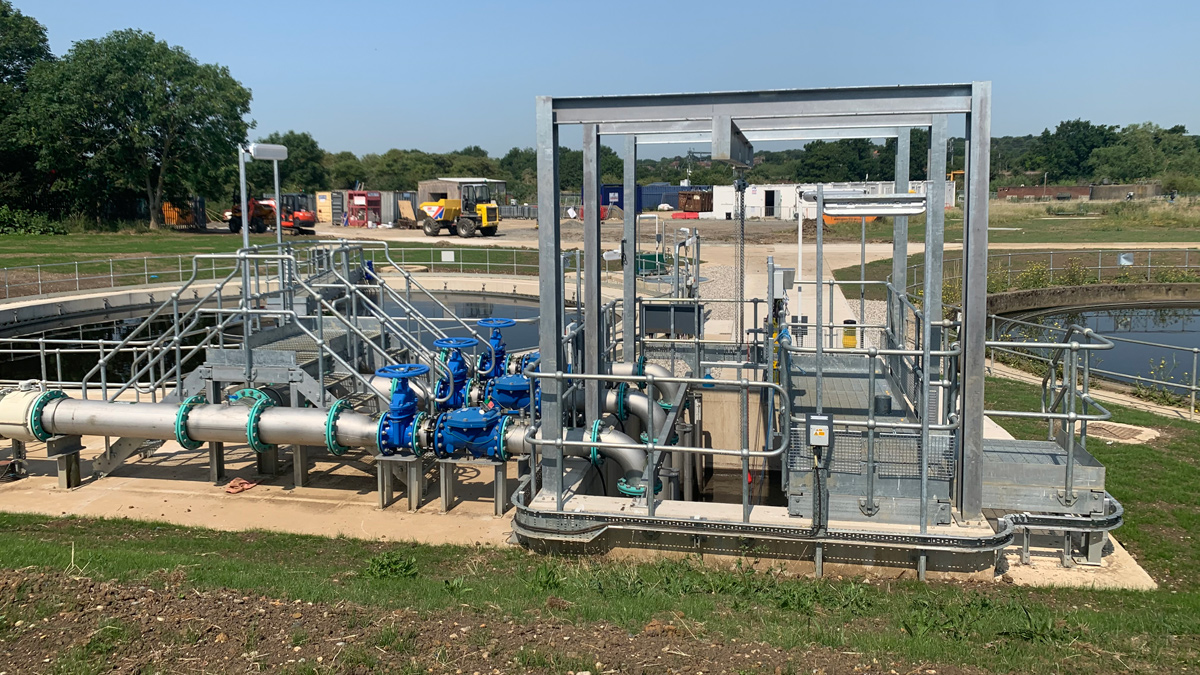 Recirculation pumping station - Courtesy of MWH Treatment