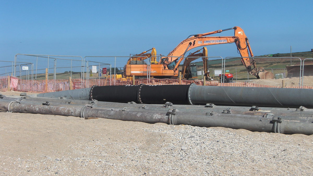 Pipeline pumping to the sea - Courtesy of Arcadis