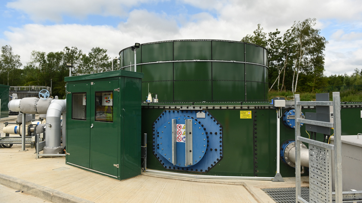 Sludge treatment plant - Courtesy of South East Water