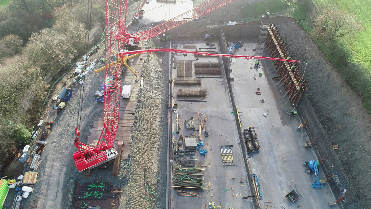 RC Wall Pour - Courtesy of NI Water
