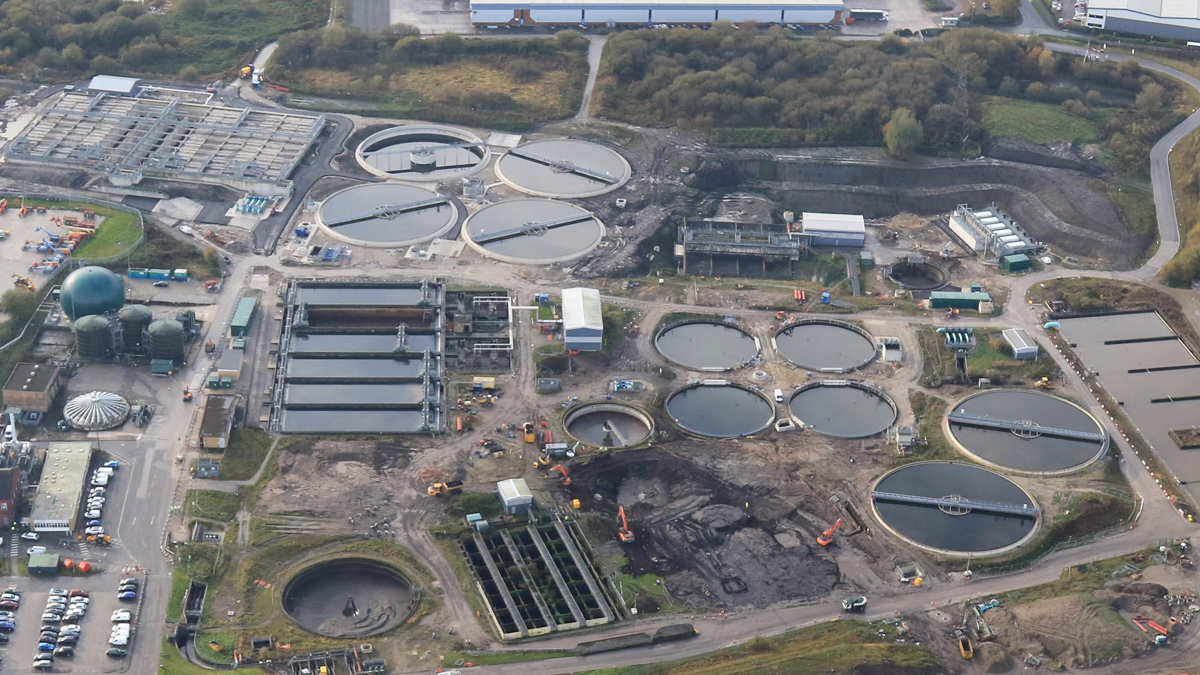 Overview of the Oldham WwTW site – Courtesy of United Utilities