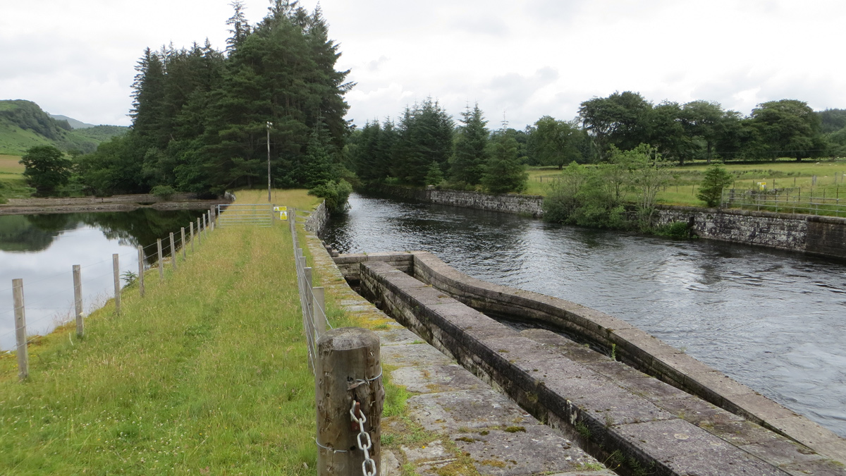 Existing Victorian era pool and traverse type fish pass - Courtesy of the Loch Venachar project team