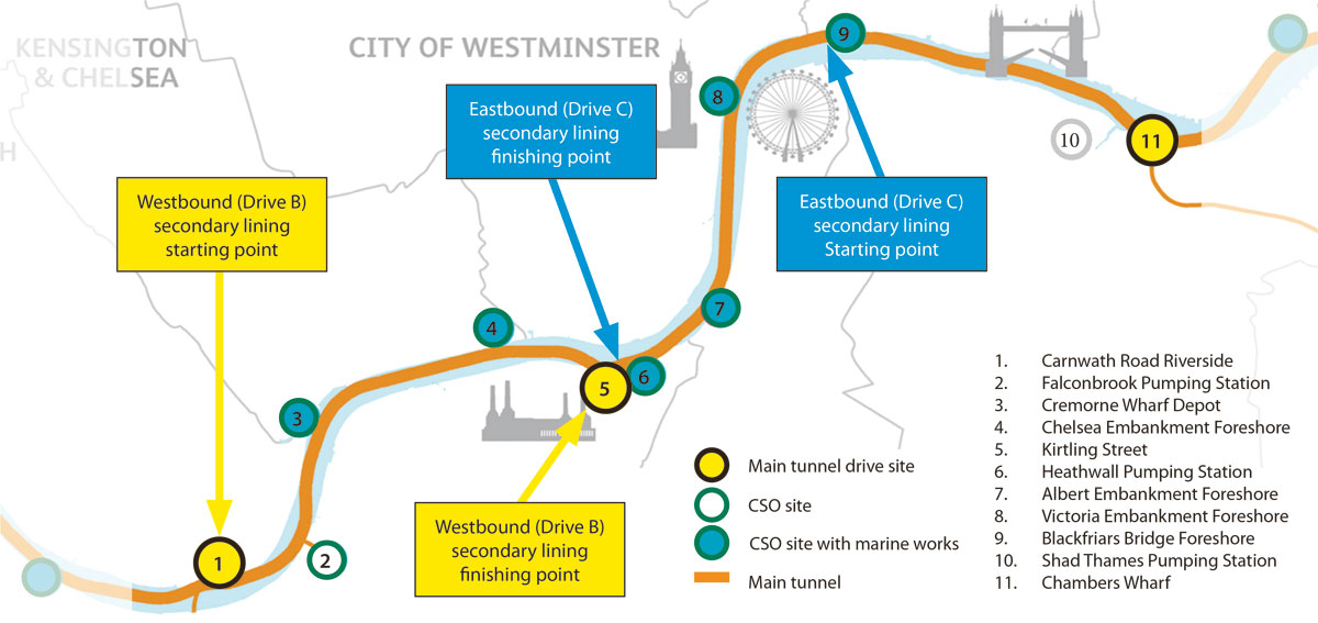 Main Tunnel Central Section - Courtesy of Tideway