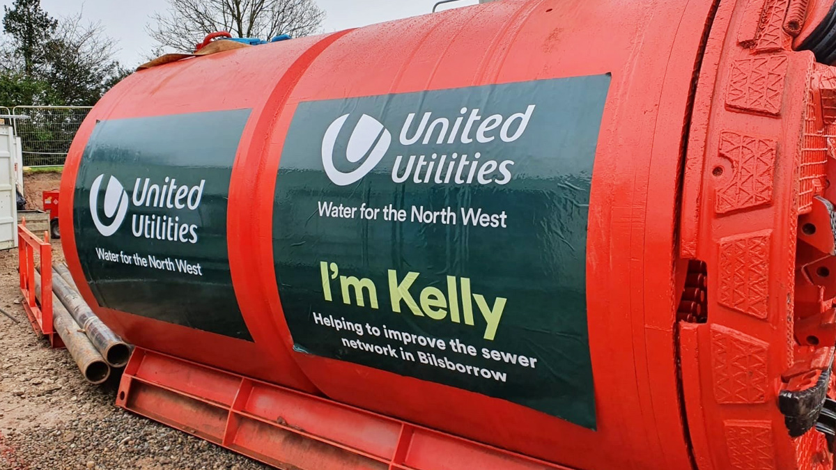 Herrenknecht TBM Kelly - Courtesy of United Utilities and Advance-plus