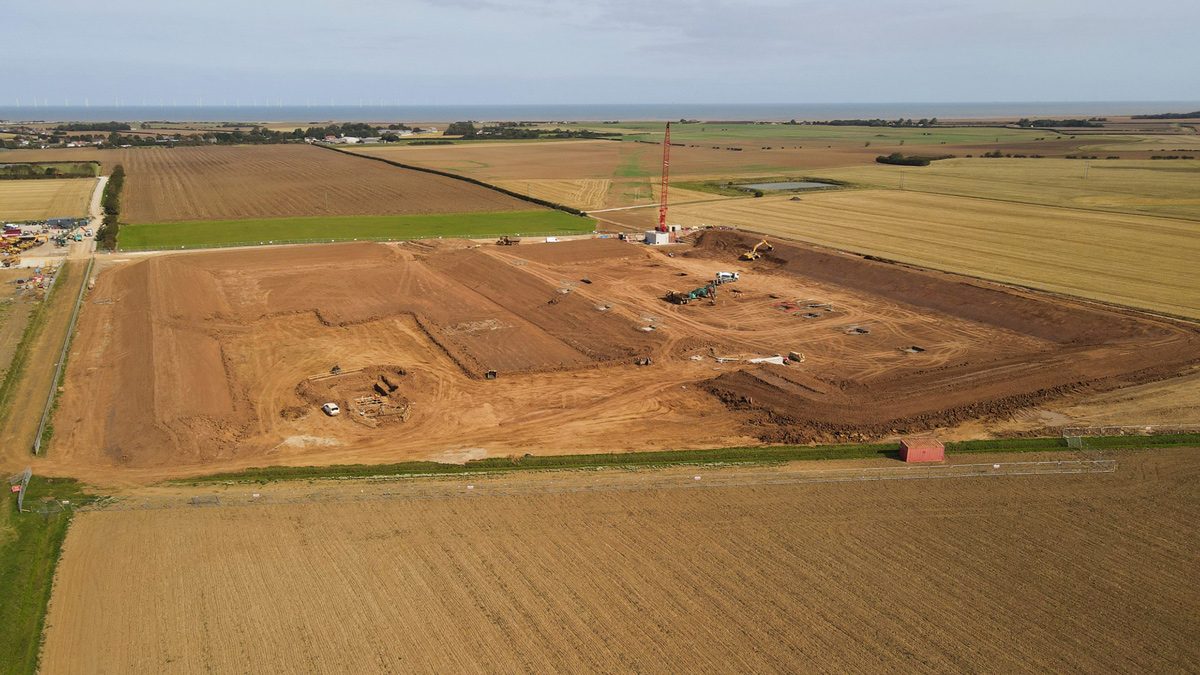 Aerial view of the site October 2020 - Courtesy of Yorkshire Water