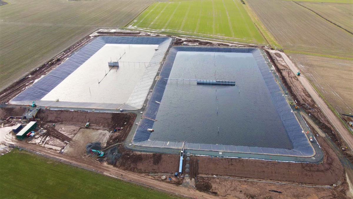 Aerial view of the site March 2021 - Courtesy of Yorkshire Water