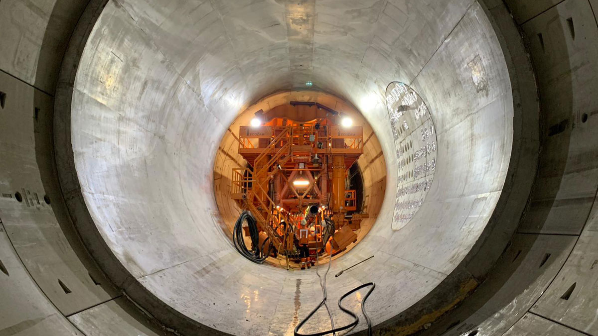 Main tunnel secondary lining half ellipse profile – Courtesy of FLO JV/Tideway